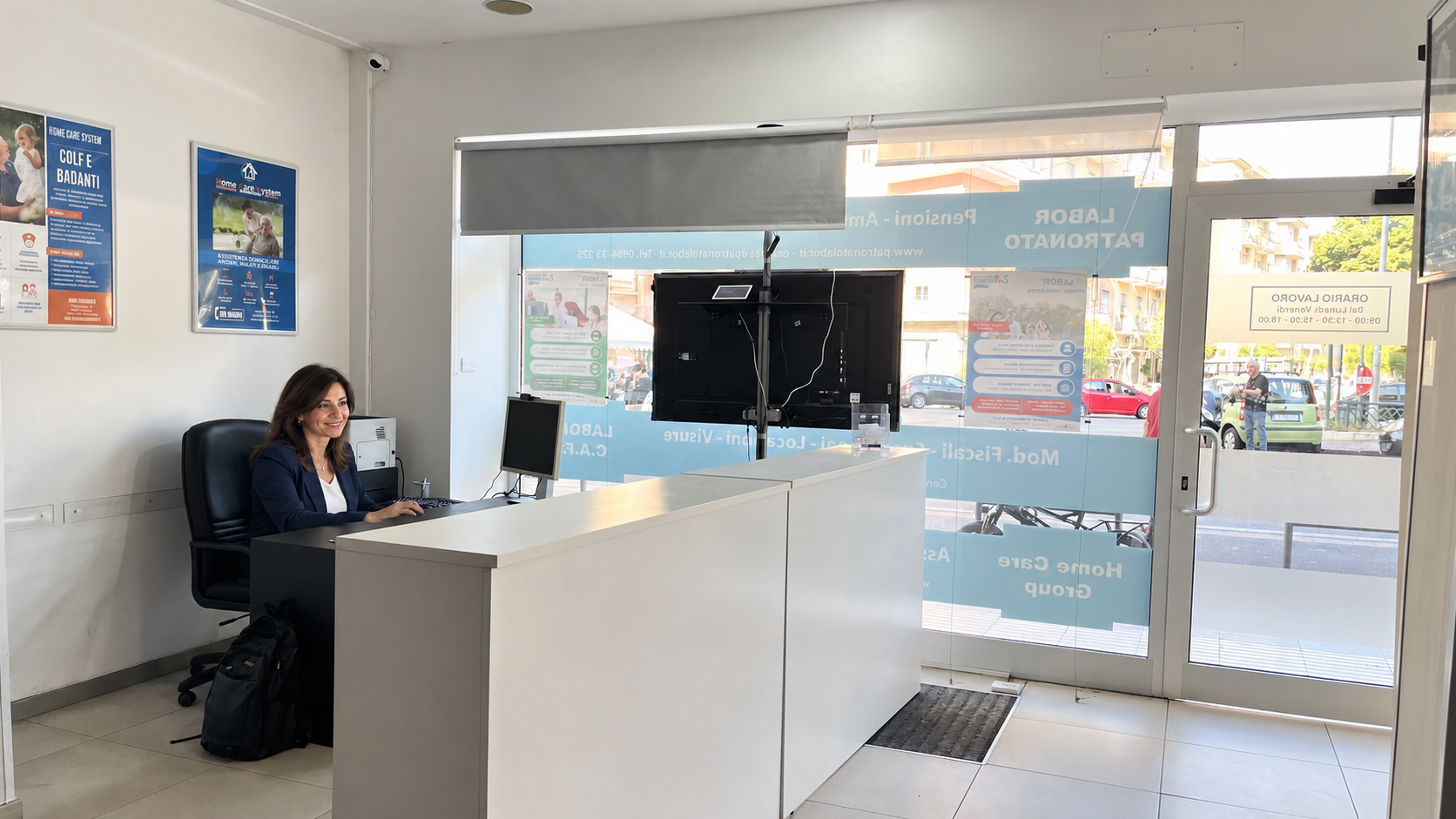Area accoglienza della sede Home Care Gruppo di Cosenza