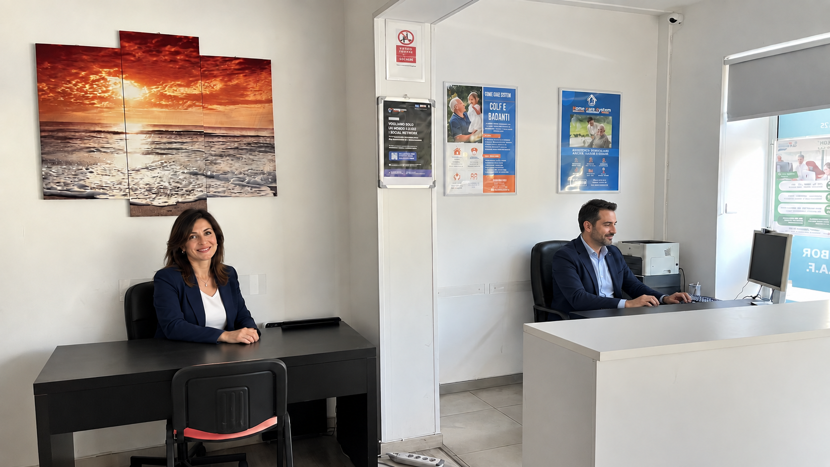 Gli uffici di consulenza della sede di Cosenza